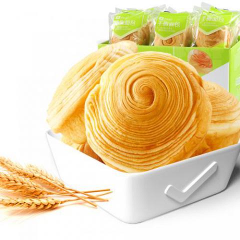 良品铺子零食 【手撕面包】 1050gx1箱装 蛋糕饼干早餐糕点原味办公室休闲零...